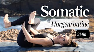 Somatisches Yoga  9 Minuten Morgenroutine für einen entspannten Start  Nervensystem beruhigen [upl. by Ahsikel]