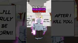 How to Use Mahitos True Form jujutsushenanigans roblox foryou shenanigans jjk jjs anime [upl. by Bordie]