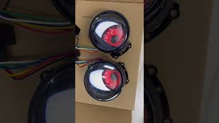 New Dynamic LED Car Headlights Devil Eye LED Eye Light Headlight Assembly Modified Eagle Eye Light [upl. by Arlo374]