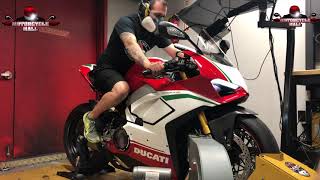 Ducati Panigale V4 Speciale  Full Akrapovic Dyno [upl. by Berry]