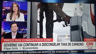 20241018 Hoje na CNN para falar sobre a atualização da taxa de carbono [upl. by Enitnelav]