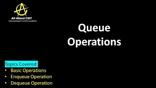 Queue Operations  Lec 18  Data Structures amp Algorithms [upl. by Atnoved]