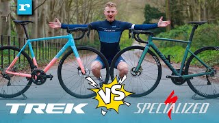 NEW 2023 Trek Emonda ALR vs Specialized Allez Sprint  Aluminium Road Bike Super Showdown [upl. by Celine666]