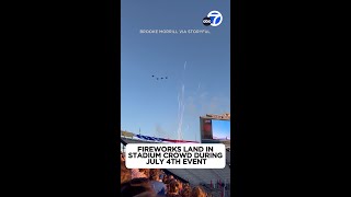 Scary Fireworks go into crowd at Utah 4th of July celebration [upl. by Amairam674]