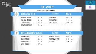 Golcar CC 1st XI v Hoylandswaine CC 1st XI [upl. by Spalding522]