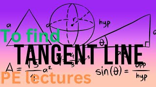 how to find equations of tangent line [upl. by Ahsikyw211]