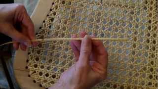 Weaving A Cane Seat Using the 7 Step Method [upl. by Manley]