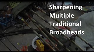 Sharpening Zwickey and Simmons Traditional Broadheads [upl. by Landsman285]