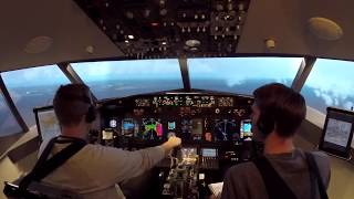 Engine fire during takeoff in a Boeing 737800 simulator at LAX [upl. by Arley]