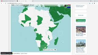 Seterra map quiz Africa 100 [upl. by Miranda]