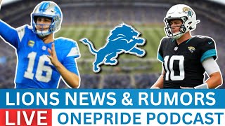 Detroit Lions News amp Rumors Lions vs Jaguars Breakdown Detroit Lions Injury Update  QA [upl. by Ynes]