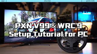 PXN V99 Gaming Steering Wheel amp WRC 9 Setup Tutorial for PC pxn tutorial wrc9 pxnv99 games [upl. by Oluas713]