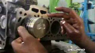 Fixing a piston into the cylinder of TATA Indica Engine [upl. by Wulf]