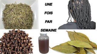 CHEVEUX NATURELS FORTS AVEC CES 3 INGRÉDIENTS [upl. by Valery]