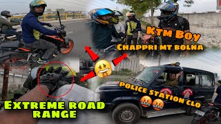 Extreme road range Hogaya 😰  Ktm Boy ke shat 🤬 police ne pakd liya 😭😭  Ktm 390 [upl. by Vesta]