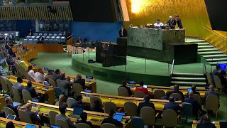 UN General Assembly calls for end to Israeli occupation within a year  AFP [upl. by Eeroc]