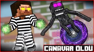 AREF GİZEMLİ CANAVARI ÖLDÜRDÜ 😱  Minecraft [upl. by Bohs]