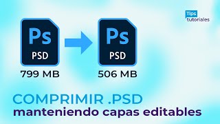 ¿Cómo hacer que un archivo de PHOTOSHOP PESE MENOS 🙌 [upl. by Naesal]