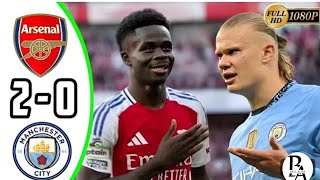 Arsenal vs Manchester city 2 0 premier league Highlights All Goals 2024 HD360p [upl. by Karas527]