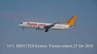 103 MINUTES history Vienna Airport 25 Feb 2018 The stunning transparency of the cold winter air [upl. by Obeng]