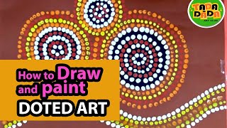 How to draw and paint DOT ART  STEP BY STEP  TADADADA Art Club [upl. by Barcus]