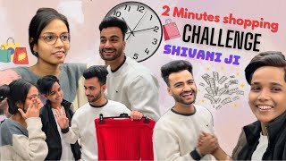 2 minute shopping challenge shivani ji 🛍️  Challenge Video ​⁠chotanawab cuteshivani05 [upl. by Ahsiem379]