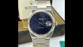 Vintage Rolex DateJust Oyster quartz 17000 Blue Mark1 Dial With box amp Papers Awad Watches [upl. by Eneleahcim172]