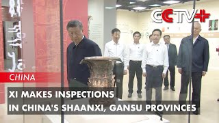 Xi Makes Inspections in Chinas Shaanxi Gansu Provinces [upl. by Aniar]