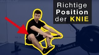 RUDERGERÄT TECHNIK Knie zwischen unterhalb außerhalb der Arme [upl. by Valerle]