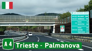 A4 from Trieste to Palmanova in Italy [upl. by Ainotna]