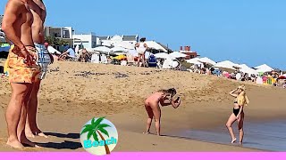 BEACH walk BIKINI BEACH Punta del Este Uruguay 4K video TRAVEL [upl. by Oliric]