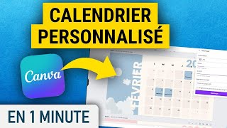 Créer son calendrier personnalisé avec Canva [upl. by Koral]