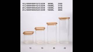 New products for borosilicate glass food containers glass glassware glassfactory sciec [upl. by Nnairak]