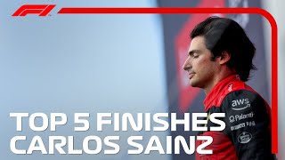 Carlos Sainzs Top 5 Race Finishes [upl. by Nivlek]