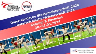 Österreichische Staatsmeisterschaft 2024 amp Österreichische Meisterschaft 2024  Poomsae Fläche 1 [upl. by Ecnirp396]