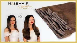 Como poner Extensiones de Clip en cabello corto APRENDE Fácilmente [upl. by Rayburn212]