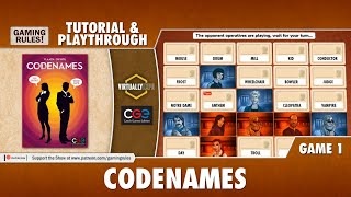 Codenames Online  Playthrough for Virtually Expo  Game 1 [upl. by Chiang]