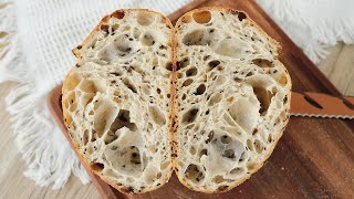 Multiseed Sourdough Bread Making  Start to Finish Explained with TIPS [upl. by Airamak]