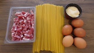 Pâtes Carbonara ‐ La recette à litalienne simplifiée  Ari Cuisine [upl. by Anirtak]