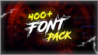 Best Gaming And Gfx Fonts 2020  400 Gaming Font Pack For Free [upl. by Ahtan701]