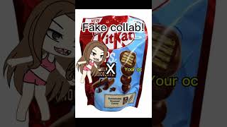 FAKE COLLAB  Takatakata Xm shorts capcut gacha kitkat collab [upl. by Aidualk11]