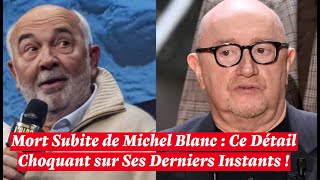 Gérard Jugnot réagit sur RTL à la mort de son ami Michel Blanc [upl. by Atived]