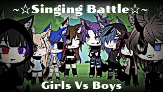 ☆Singing Battle☆  Girls Vs Boys  English text  Part 1  Gacha Life Indonesia 🇲🇨 [upl. by Marko224]