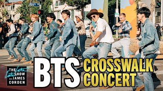 BTS Performs a Concert in the Crosswalk [upl. by Naid]