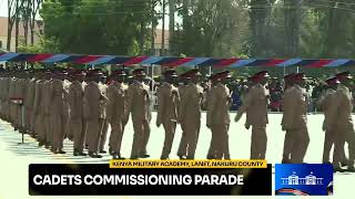 Cadets Commissioning Parade Kenya Military Academy Lanet Nakuru County [upl. by Drusie]