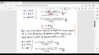 Ceutics 1  cryoscopic amp Nacl eqivalent method calculation [upl. by Armillda]