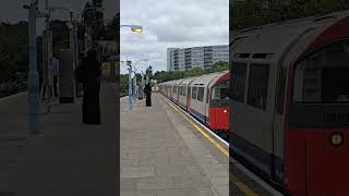 A Piccadilly Line train arriving at Hounslow Central with a service to Heathrow T23 and 5 [upl. by Erreid]