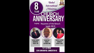 8th Year Church Anniversary 2024Bishop Roy Rogers [upl. by Nosrak]