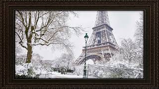 Framed TV Art  Paris in Winter [upl. by Hemminger]