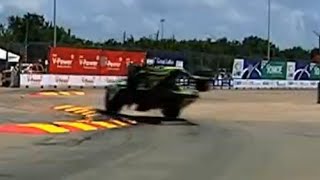 Jack Hawksworth Airborne Crash  2014 Grand Prix Of Houston Practice [upl. by Lakym]